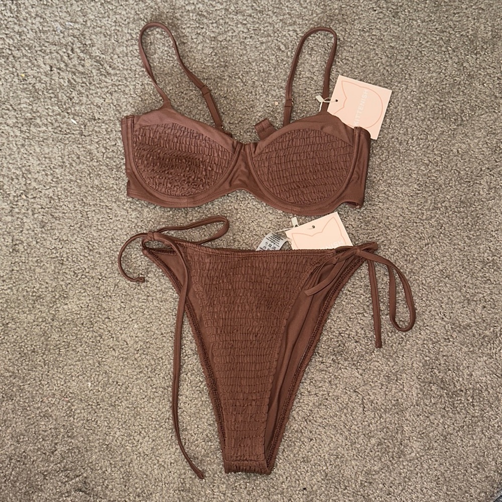 Kittenish Chocolate Brown Bikini